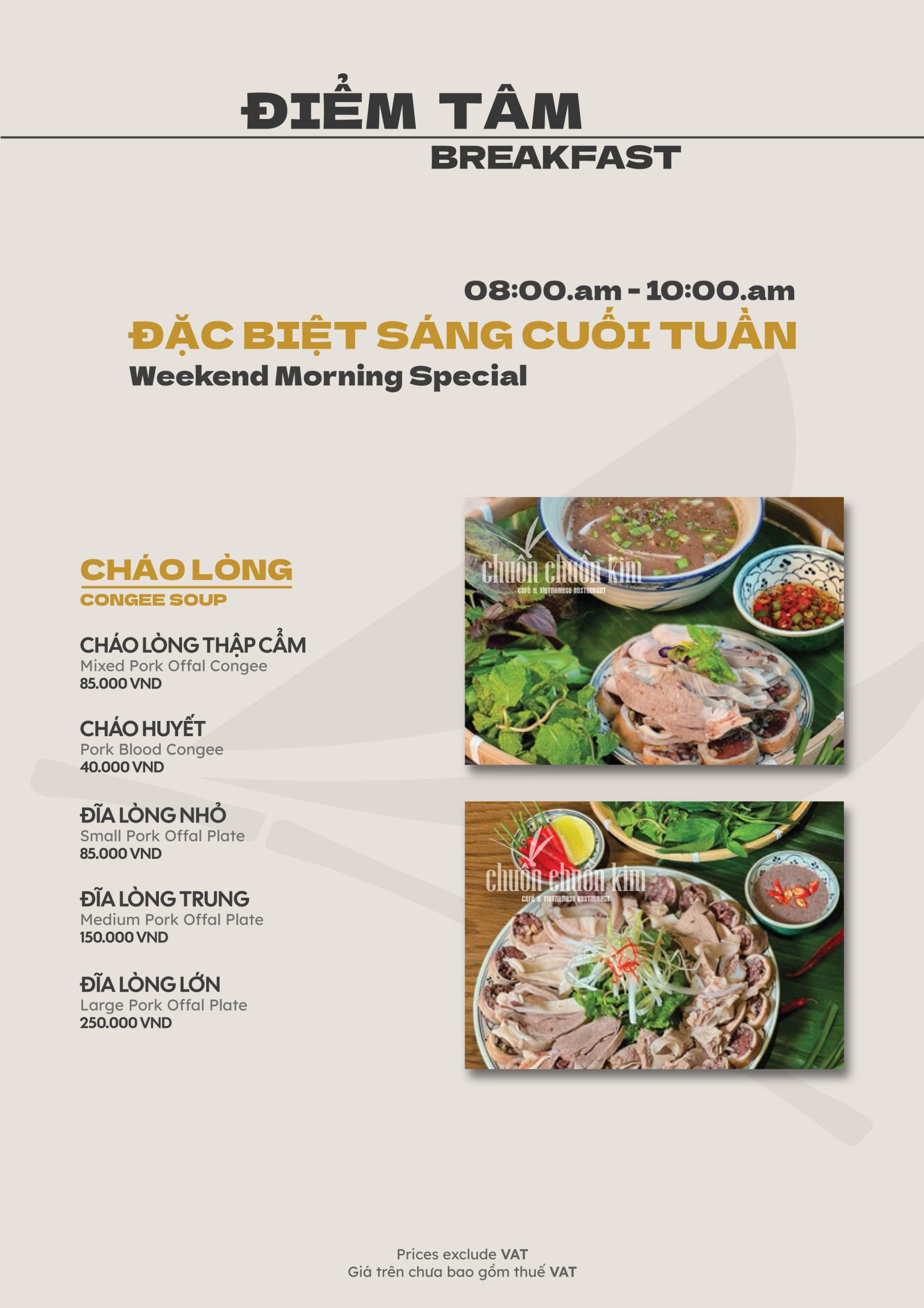 MENU - Chuồn Chuồn Kim